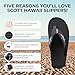 Scott Hawaii Marine Flip Flop | Marlin Fish Design | Tubular Nylon Strap | Non-Marking Outsole | No-Slip Boat Sandal | Arch Support