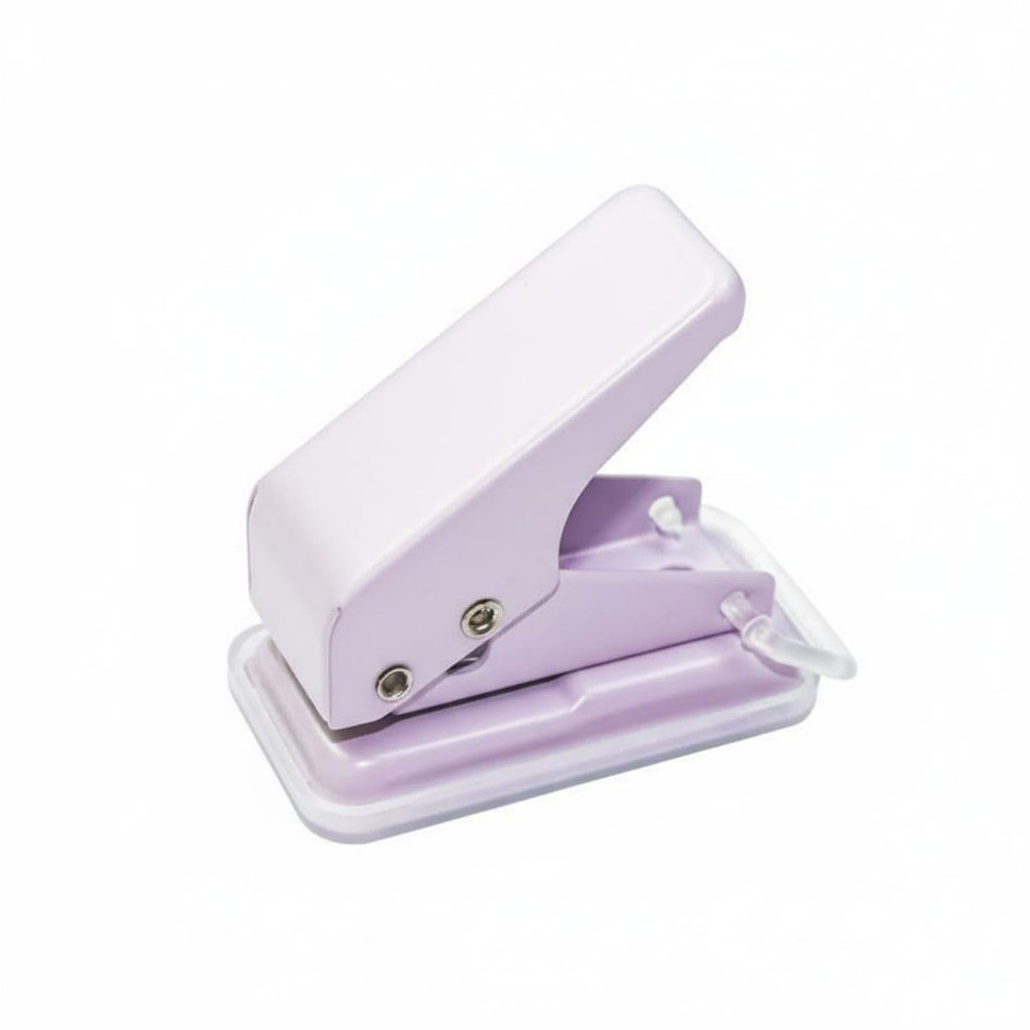 Cute Design Mini Hole Puncher Easy to Clean Single Hole Punch Portable Handheld Paper Puncher Single-Hand Operation for Students, Crafters, School, Scrapbooking, Light Purple-image-47