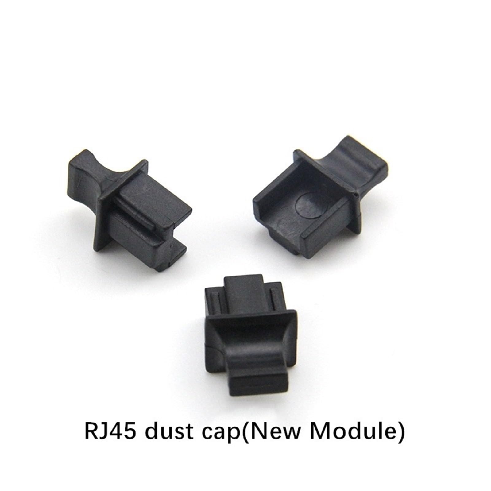 100 Stück RJ45-Netzwerk-Port-Staubschutz mit Griff | FTTH-Schutzkappe