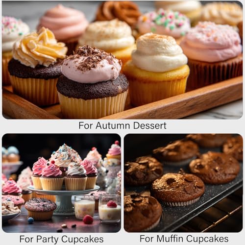 ATZNZIK 4 Pack Mini Muffin Pan with 1000 Mini Cupcake Liners, Mini Cupcake Pans Muffin Tin Nonstick 24 Cup, Carbon Steel Baking Pans Supplies by ATZNZIK - Image 7