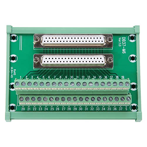 Bornier DB37 YWBL-WH double tête avec fixation robuste sur rail DIN