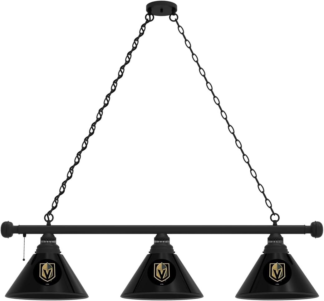 HBS Vegas Golden Knights 3 Shade Billiard Light