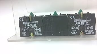Telemecanique Zb2-Be101 - Pack of 3 - Contact Block 10 Amp, 1 N.O. 4 Zb2-Be101 - Pack of 3 -