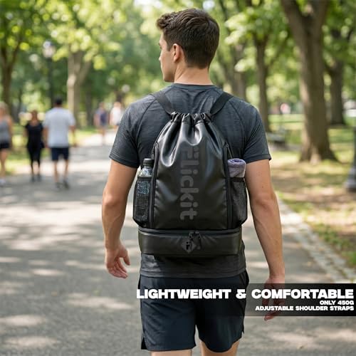 Image of FLICKIT Sports Drawstring Bag & Pro Bag Backpack for Men & Women