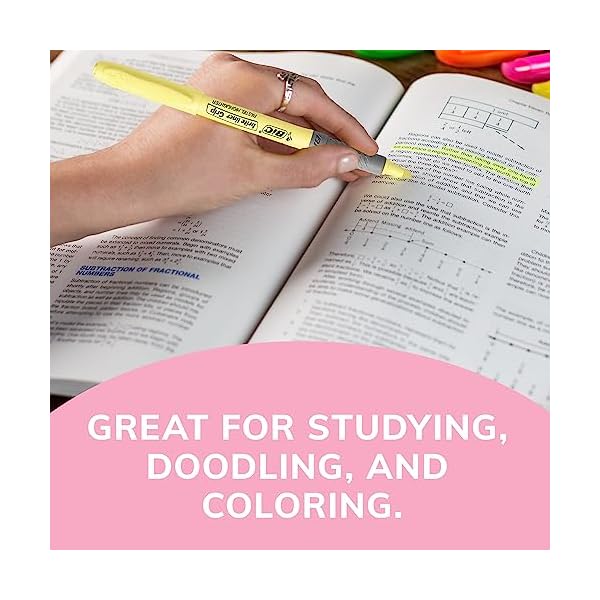 BIC-Brite-Liner-Grip-Pastel-Highlighter-Set-Chisel-Tip-12-Count-Pack-of-Pastel-Highlighters-in-Assorted-Colors-Cute-Highlighters-for-Bullet-Journaling-Note-Taking-and-More BIC-Brite-Liner-Grip-Pastel-Highlighter-Set-Chisel-Tip-12-Count-Pack-of-Pastel-Highlighters-in-Assorted-Colors-Cute-Highlighters-for-Bullet-Journaling-Note-Taking-and-More