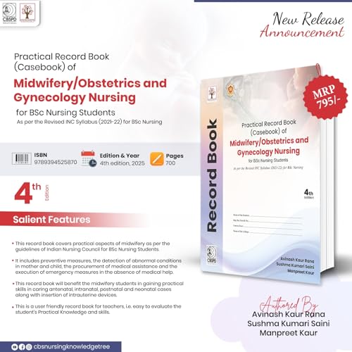 Image of Practical Record Book Of Midwifery Obstetrics And Gynecology Nursing For Bsc Nursing Students 4Ed (Pb 2025)