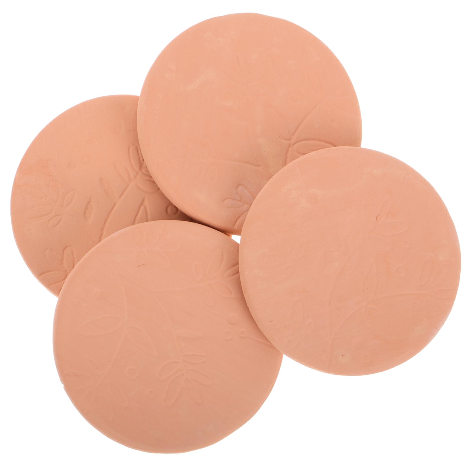 PRETYZOOM Terracotta Sugar Keeper Set 4pc Carved Flower Sugar Softener Containers for Food Storage Preservation