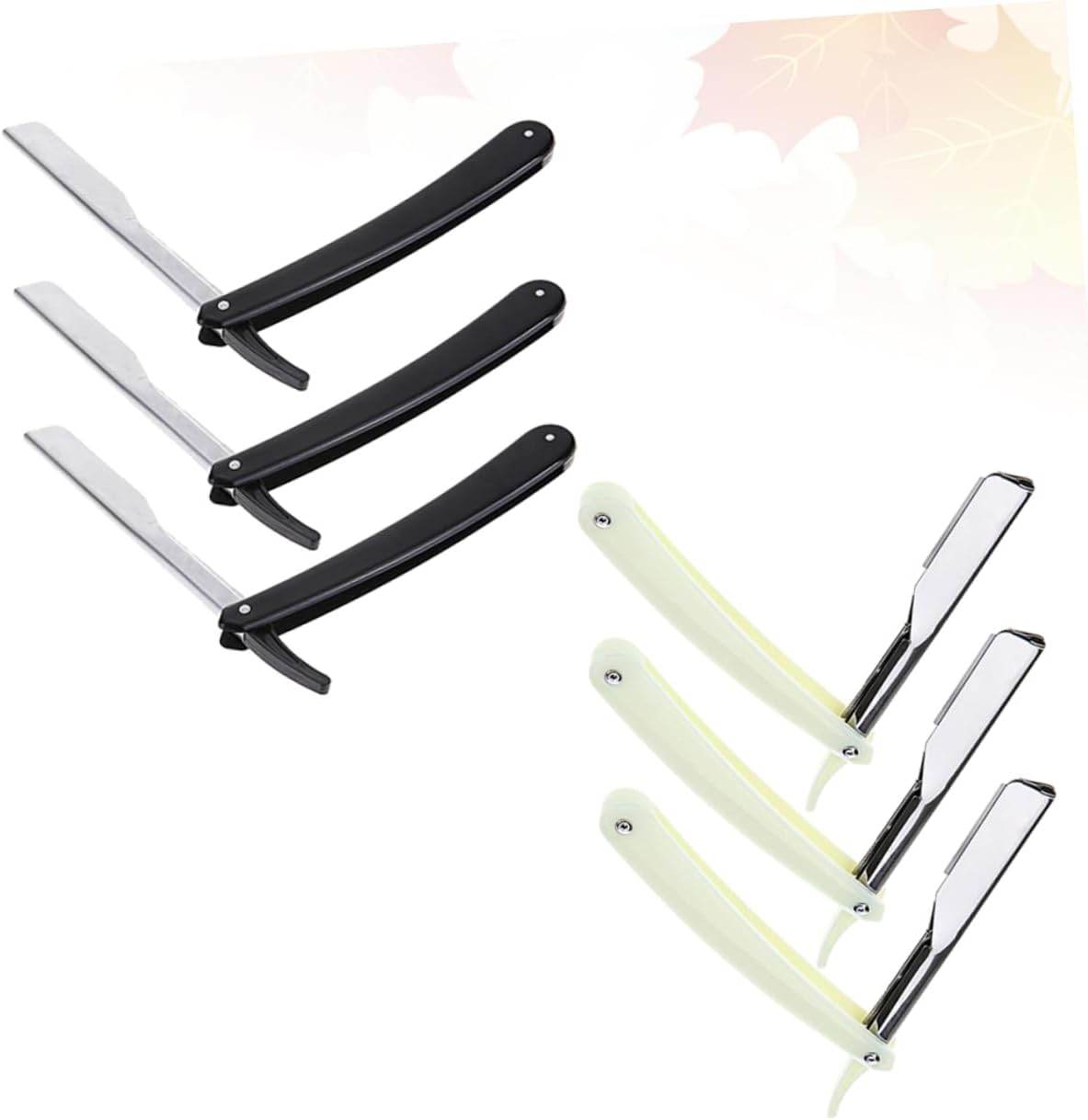 6pcs Manual Razor for Men Barber Clipper Holder Barber Razors Safe Shaving Tool