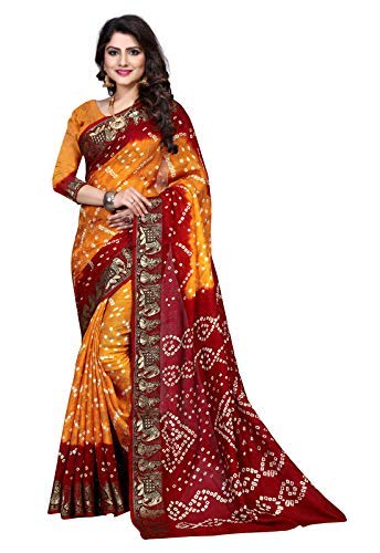 amazon bandhani sarees