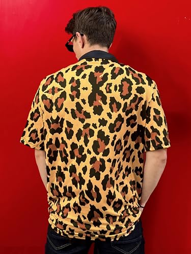 Camiseta polo informal para hombre, de manga corta con estampado artístico llamativo miniatura 5