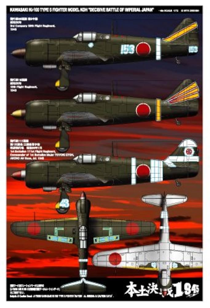 Amazon.co.jp: 1/72 川崎 Ki-100 五式戦闘機 甲型 「本土決戦