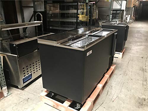 Horizontal Bottle Cooler Deep Well 65" Width Nsf Certified Commercial Beer Bottle Refrigerator Black 33°-38°F Top-Loading on Fridge.com - View 6