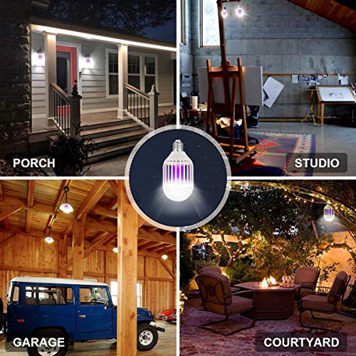 image for pzqzmar Bug Zapper Light Bulb, 2 in 1 Mosquito Killer Lamp LED Electro