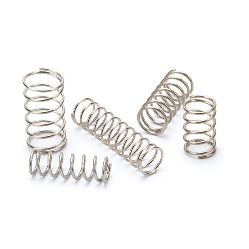 Produktbild von 10 Stück 304 Edelstahl Druckfedern – 10 Mm Länge, 6 Mm Außen-Ø, 0,6 Mm Draht-Ø, Verschleißfest