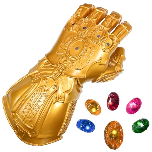 PQKL-party Thanos Handschuhe Infinity Handschuh mit LED Leuchten...