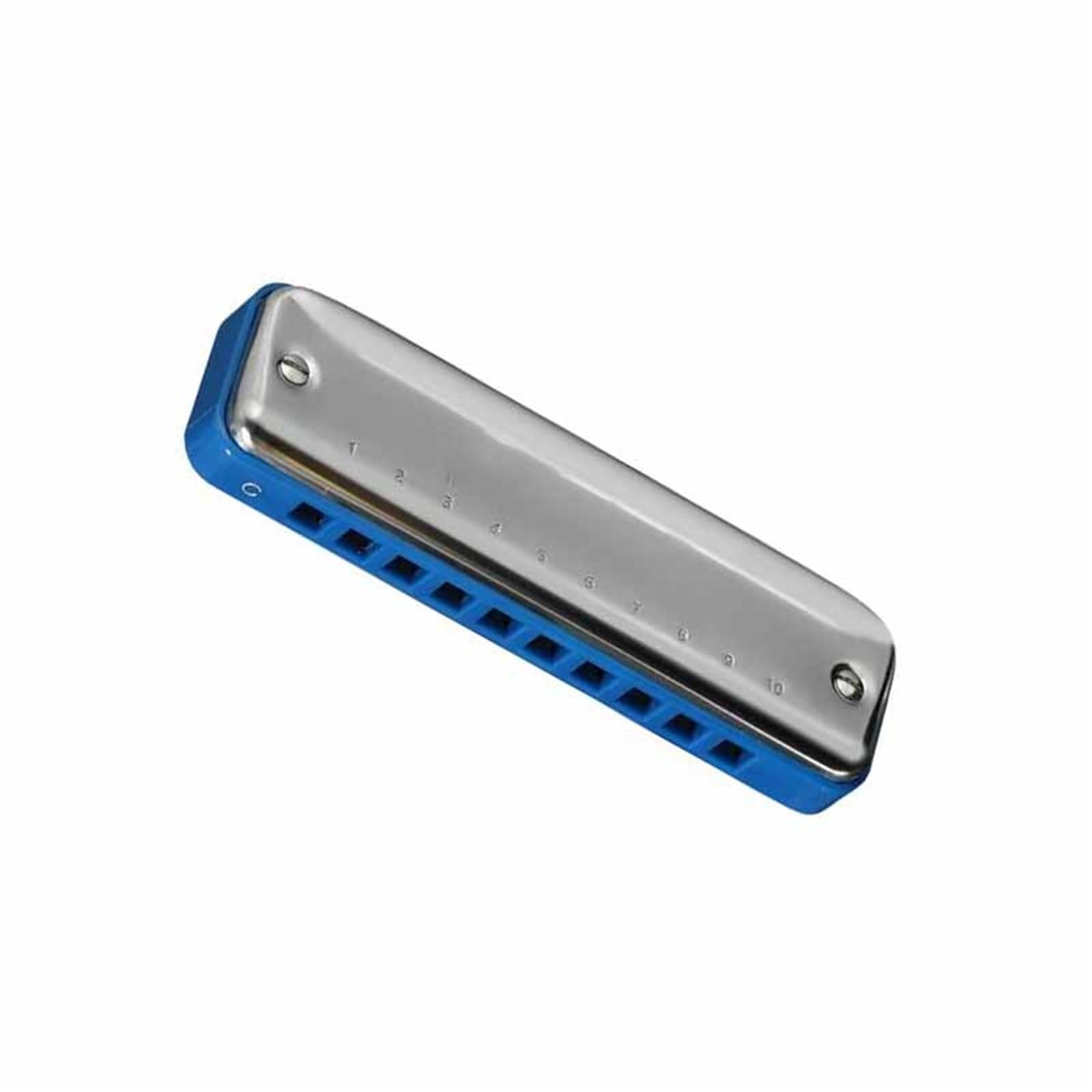 Armonica Armonica Blues A 10 Fori In Tonalità Di Do Maggiore Scala Diatonica Con Pettine In Plastica Grigia