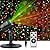 Christmas Projector Lights Outdoor, Waterproof Christmas Laser Lights Landscape Spotlight Decorative Stage Lights with Red and Green Xmas Patterns for Party Garden Patio Wall Ceiling Floor…