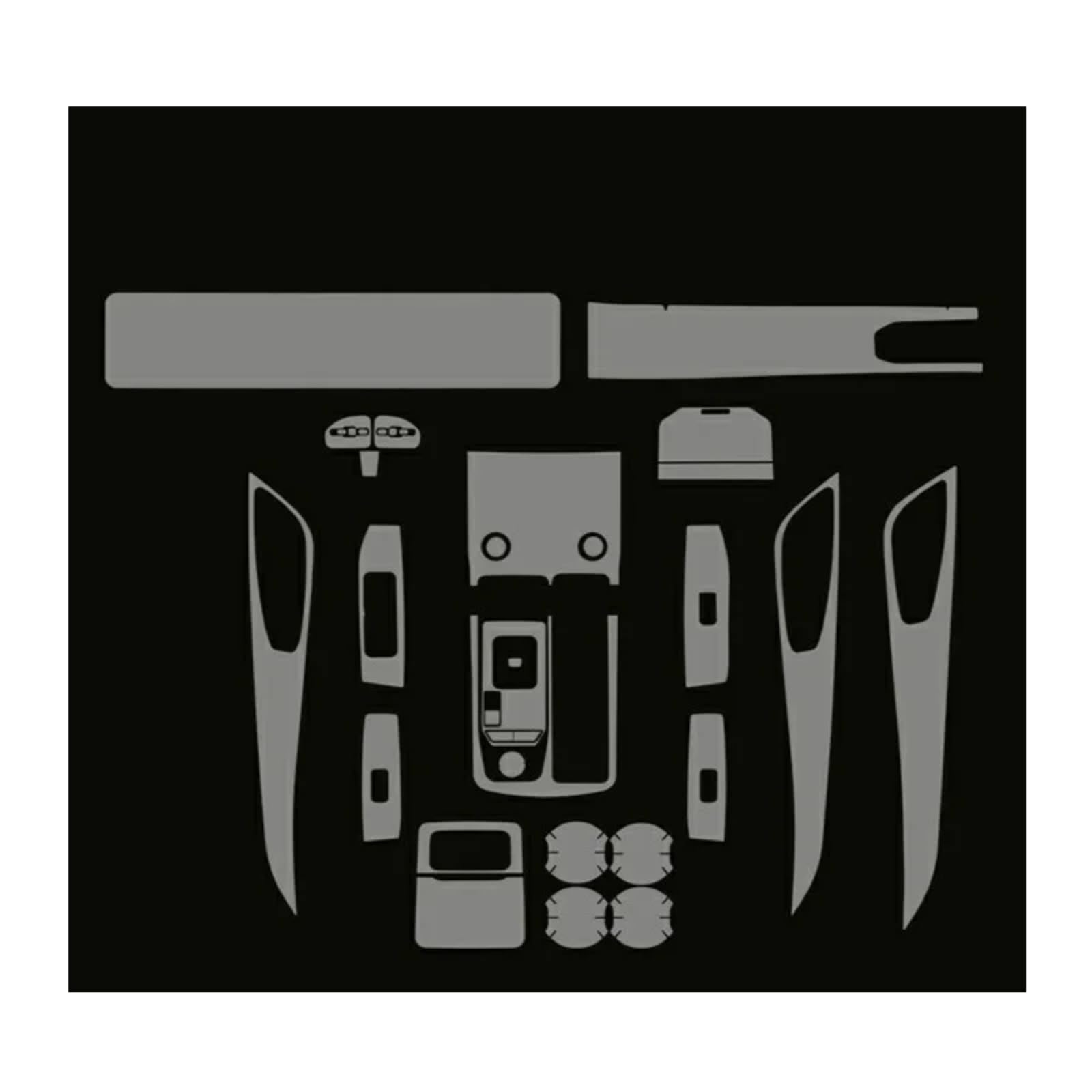 Film protection TPU Jetour X95 pour éviter rayures console centrale et portières - 7