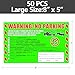 50 Pcs Parking Violation Stickers You are Illegally Parked Multi Reasons Hard to Remove Tow Warning Private Parking Warning Sticker for Car Windows