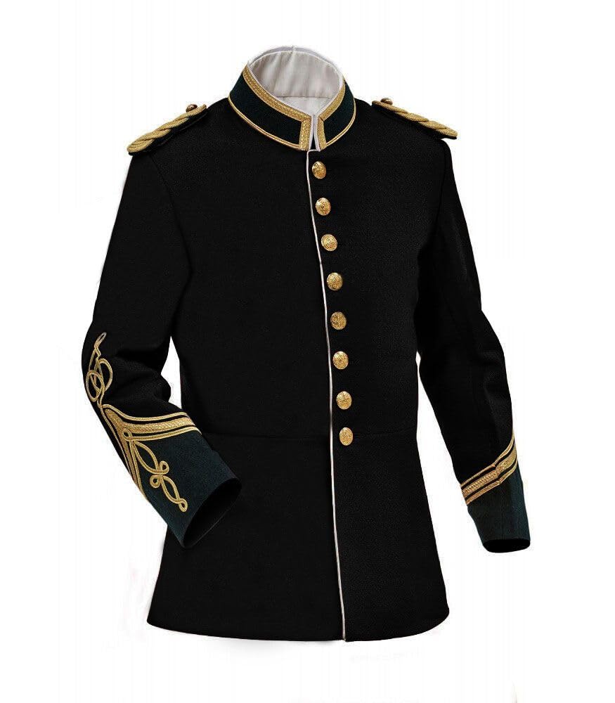 Bingo Sale Timeless Elegance Anglo-Zulu War Inspired Wedding Attire Featuring British Officers' Uniform (UK, Numeric, 54, Regular, Regular, Black)