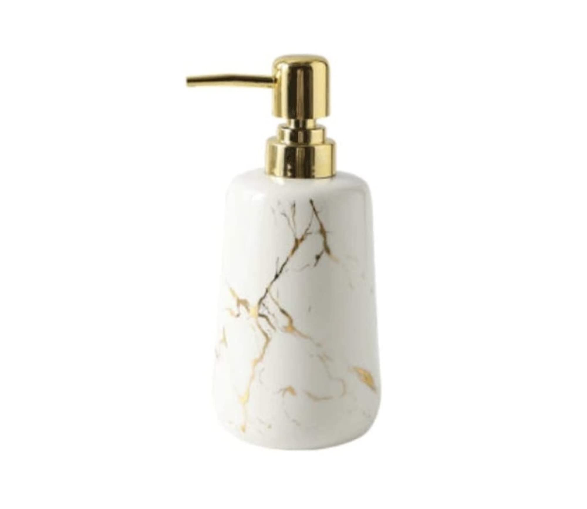 Sdydsge Blanc Soap Dispenser， Soap Dispensers Marble Dispenser, Desktop Hand Sanitizer Pump Bottle Lotion Container Refillable Liquid(,L)