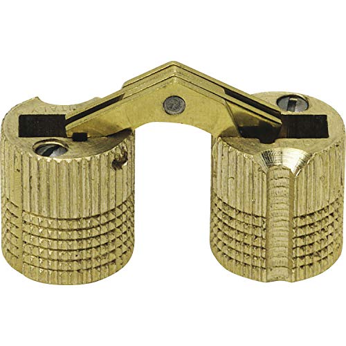 Blendenbeschlag für Geschirrspüler weiß mit passendem Einbohrscharnier, je 2 Stk