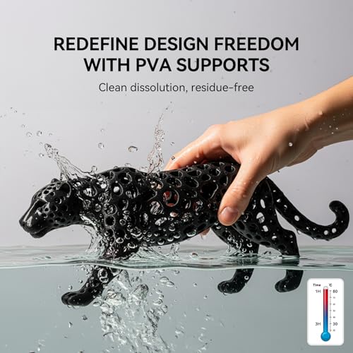 Image of SUNLU PVA Filament 1KG, 1.75mm Water Soluble Support 3D Printer Filament+ /-0.03mm, Compatible with PLA, PETG, ABS,ASA, Transparent Yellow