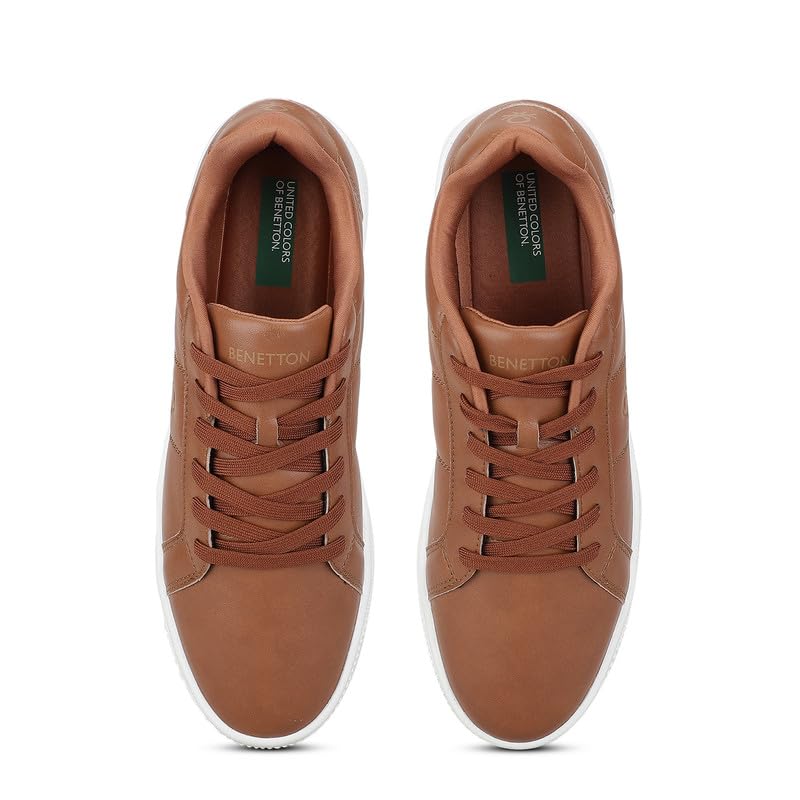 Image of United Colors of Benetton Mens United Colors of Benetton Solid Lace-up Basic Knot Sneakers Sneaker
