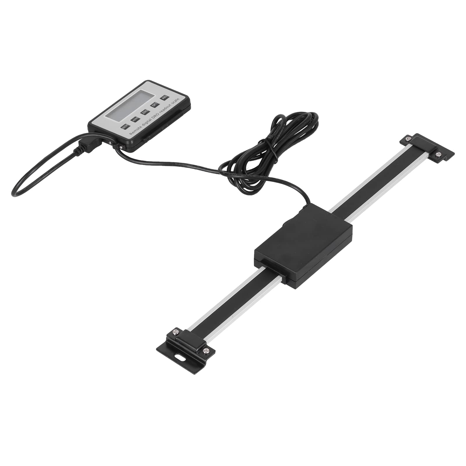 Lectura digital Escala lineal de alta precisión LCD Métrica Medición Imperial Medición para máquinas de fresado de torno Aleación de aluminio de acero inoxidable (0-200 mm)
