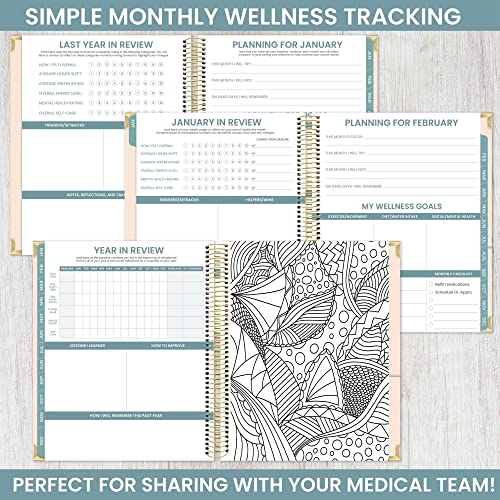 image for bloom daily planners Undated Chronic Illness Planner & Medical Journal