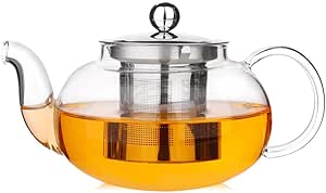 Creano Teiera JUMBO, Teiera In Vetro In 3 Pezzi In Un Set Teiera Con - Foto 8