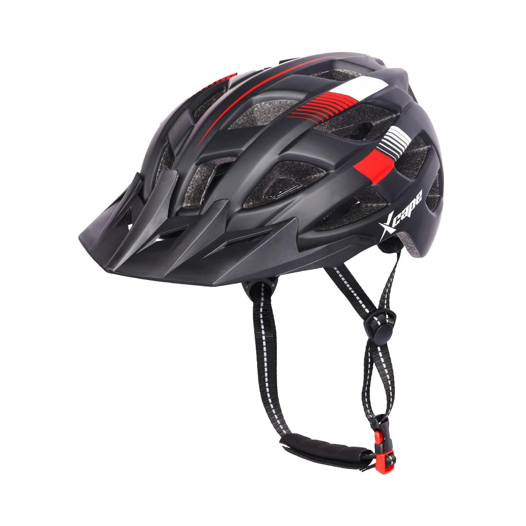 Xcape Zenithguard Cycling Helmet | Adjustable Lightweight Bike Helmet With Eps Shell, 24 Vents, Detachable Visor, Optional Tail Light, And Cpsc Certification (6 Months Warranty) - Black (B0CSD43T4N) Amazon Price History, Amazon Price Tracker