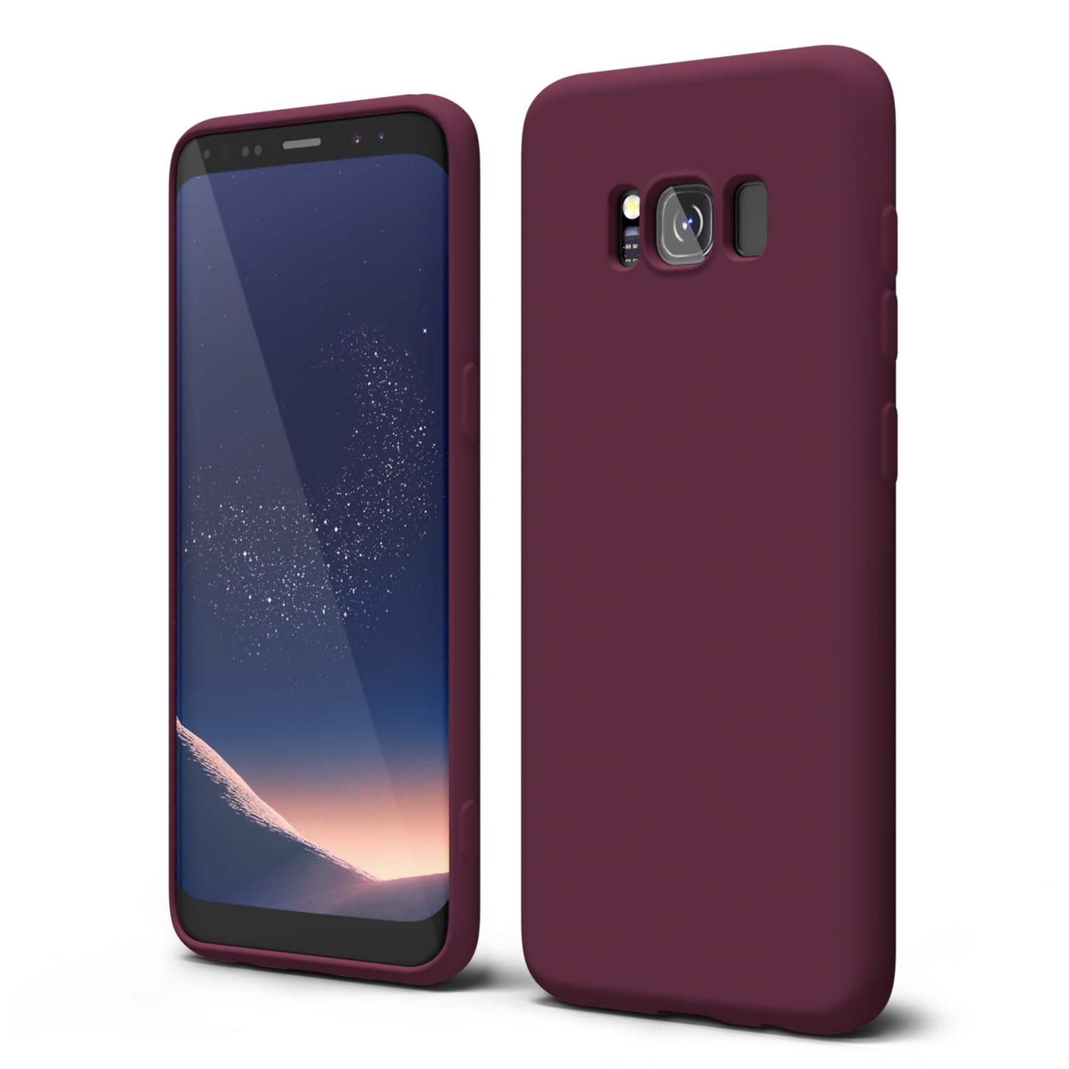 oakxco for Samsung Galaxy S24 Ultra Phone Case Liquid Silicone, Neon Bright Solid Color, Thin Slim Soft Rubber Gel Matte TPU Plain Simple Cover for Women Girl Cute, Hot Pink Fuchsia — view 319
