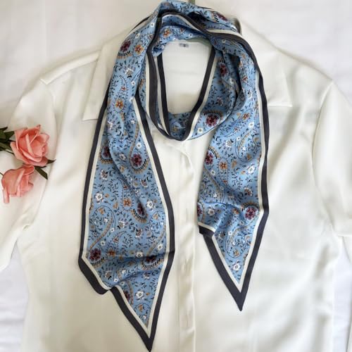 Fonyve Silk Head Scarf For Hair Fashion Headwrap For Women Lightweight Neck Tie thumb #3