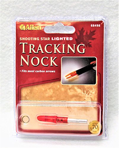 Tracking Nock, Shooting Star Lighted,Red, Am 410, Fits Most Carbon Arrows 9/32" #TOP26