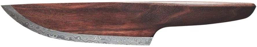 Lignum Skid Chef's Knife | Walnut Wood - Damast (Damascus Steel)