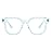 Madison Avenue Oversized Blue Light Blocking Glasses for Women Fashion Blue Light Blockers Anti Eyestrain & UV Protection Computer Eyeglasses (Light Blue)