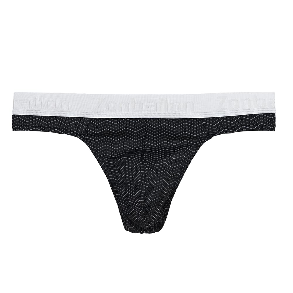 Tanga da uomo con perizoma da uomo e da uomo, con sacco grande, per uomo, colore bianco, nero, nuovo