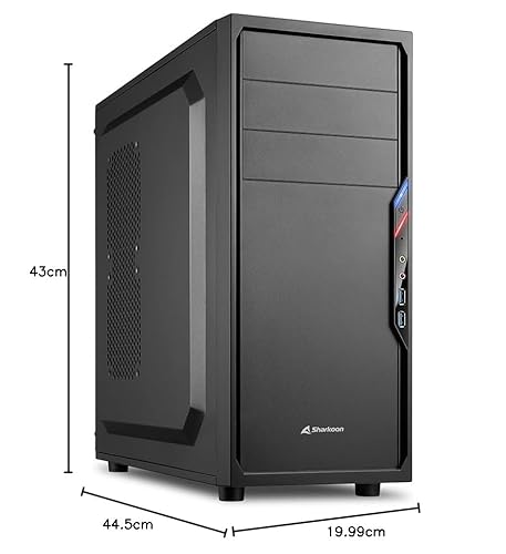 Case VS4-V 2xUSB3.0, 1Xfan, Nero - Case PC - Immagine 5