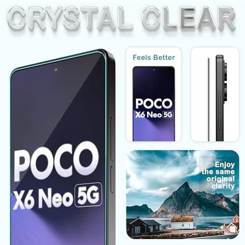 Image of ArmourPro Military Grade Gorilla Tempered Glass Compatible For Redmi Note 13 Pro Plus, Note 13 Pro and Poco X6 Neo (6.67 Inch) With Installation Kit | Edge To Edge Coverage | Black, Pack of 2