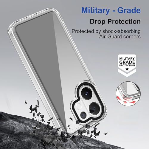 Image of Zapcase Back Case Cover for Vivo T4 Pro 5G | Compatible for Vivo T4 Pro 5G Back Cover | Case Cover with Camera Protection | (TPU + PC | Transparent)