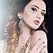 1728 Pieces Crystals Nail Art Rhinestones Round Beads Flatback Glass Charms Gems Stones and 2 Pieces Tweezers with Storage Organizer Box, SS3 6 10 12 16 20, 288 Pieces Each Size (Crystal AB)