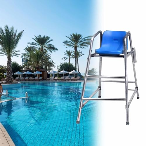 Silla salvavidas de acero inoxidable para piscina 120 cm