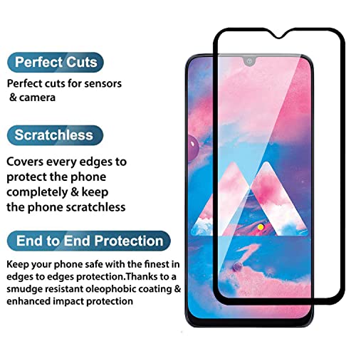 Image of POPIO Military-Grade Gorilla Tempered Glass For Samsung Galaxy M31 / M30S / M30 / A30 / A30S / A50 / A50S / A20 | 9H Hardness, Edge-to-Edge, Bubble-Free