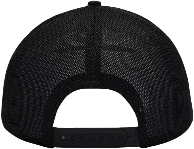 Image of Mens Mesh Snapback Hat Fits One Size & XXL | Structured Adjustable Trucker Hats | Sturdy Outdoor Blank Baseball Cap