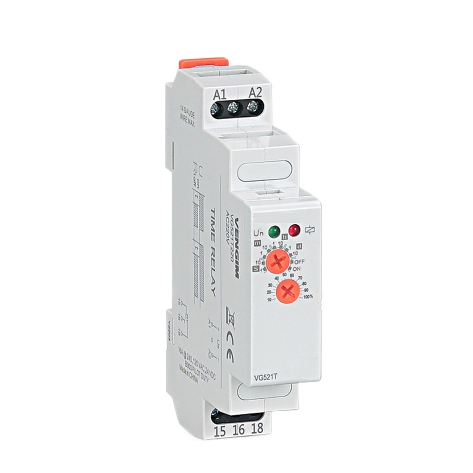 OSHZIKJII Time Relay 12v 24v 220v 230v AC/DC(AC DC 12-240V)