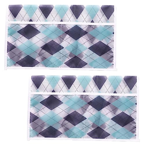 STOBAZA Protective Cover for Microwave Oven 2pcs Microwave Towel Set Side Pockets Anti- Oil- Home Kitchen Essential