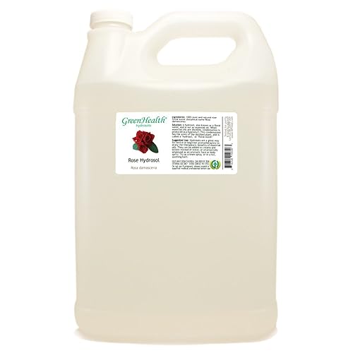 Rose Hydrosol (agua floral) jarra de plástico de 1 galón con tapa 100% puro (no aceite)