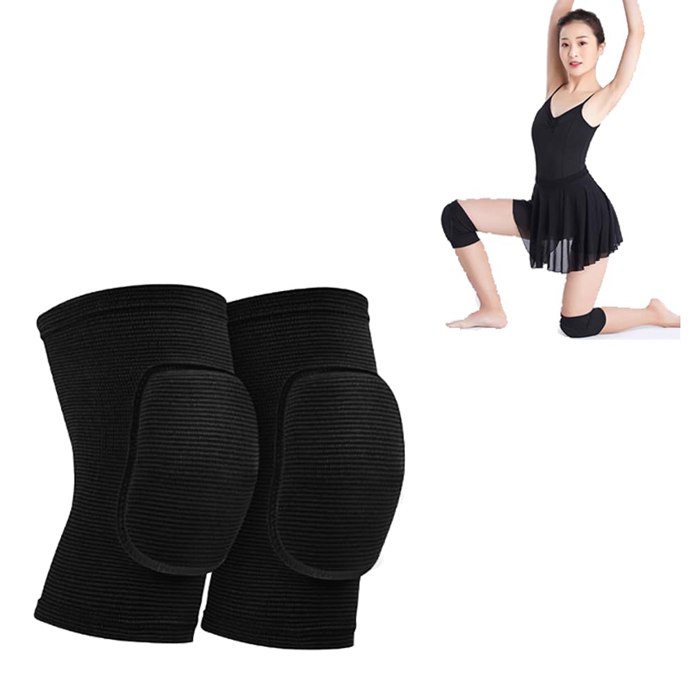 Premium Soft and Breathable Knee Pads - Protective Gear for Volleyball, Dancing, Football, Yoga, Basketball, and Skating - Black