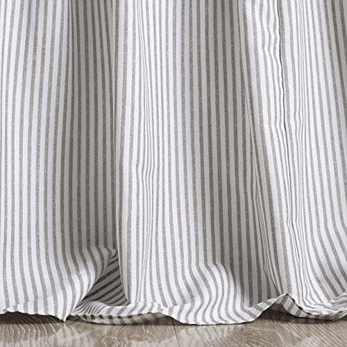 Lush Decor Lush Décor Ticking Stripe Bedspread Gray Vintage Chic Farmhouse Style Lightweight 3 Piece Set King, #TOP3